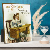  naaimachine AD w/ Meisje Fotoplaat