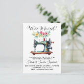 naaimachine Adreswijziging die we hebben verplaats Aankondigingskaart (Staand voorkant)