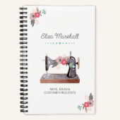  naaimachine Boho Floral Bouquet Notitieboek (Voorkant)