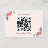  naaimachine Boho Floral Hartelijk dank Informatiekaartje (Achterkant)