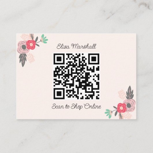  naaimachine Boho Floral Hartelijk dank Informatiekaartje (Achterkant)