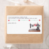  naaimachine Boho Floral Shipping Etiket (Insitu)