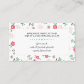  naaimachine Boho Floral Visitekaartje (Achterkant)