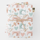 Naaimachine, borduurmachine en werktuigmachine inpakpapier vel (In situ)