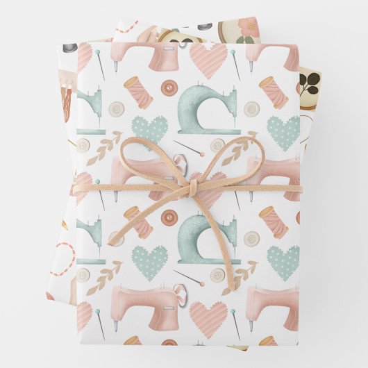 Naaimachine, borduurmachine en werktuigmachine inpakpapier vel (In situ)