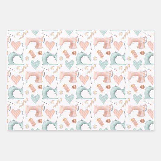 Naaimachine, borduurmachine en werktuigmachine inpakpapier vel (Voorkant)