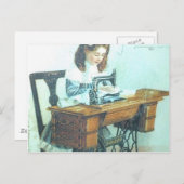  naaimachine briefkaart (Voorkant / Achterkant)