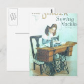  naaimachine briefkaart (Voorkant / Achterkant)
