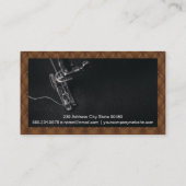 naaimachine | bruin opgevuld visitekaartje (Achterkant)