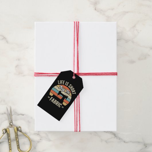 Naaimachine Cadeaulabel (Met Touw)