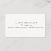 Naaimachine Cat Faux Gold Folie Brush Stroke Visitekaartje (Achterkant)