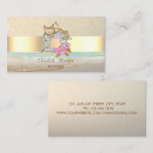 Naaimachine Cat Gold Confetti, Streep Visitekaartje (Voorkant / Achterkant)