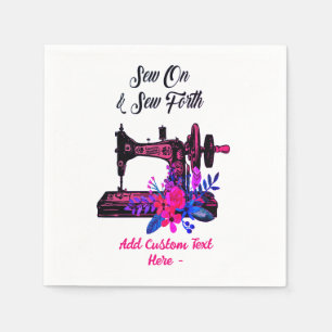 naaimachine Citaat naai op naaigras Servet