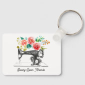 Naaimachine Crafter Tailor Seamstress Sleutelhange Sleutelhanger (Voorkant)