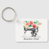 Naaimachine Crafter Tailor Seamstress Sleutelhange Sleutelhanger (Achterkant)