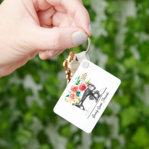 Naaimachine Crafter Tailor Seamstress Sleutelhange Sleutelhanger