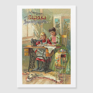 naaimachine "De eerste les" Victoriaans