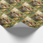 naaimachine "De eerste les" Vintage Cadeaupapier (Hoek)