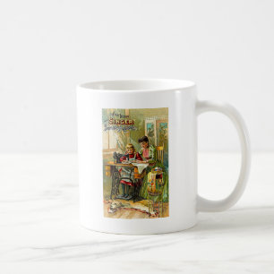naaimachine "De eerste les" Vintage Koffiemok