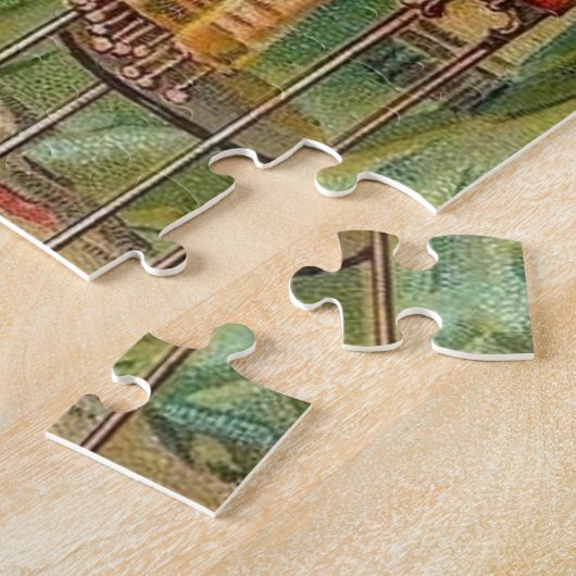 naaimachine "De eerste les" Vintage Legpuzzel (Zijkant)