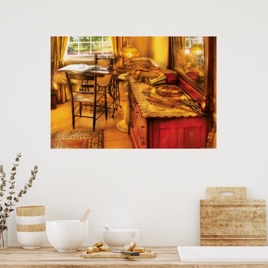 naaimachine - de naaigaruimte poster (Keuken)