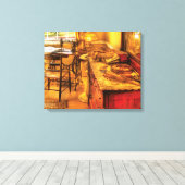 Naaimachine - De Naaikamer Canvas Afdruk (Insitu (Houten vloer))