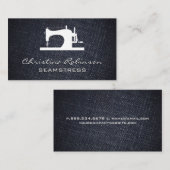 naaimachine | Denim Visitekaartje (Voorkant / Achterkant)