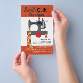  naaimachine die textielkunstenaar kantelt flyer (Hand)