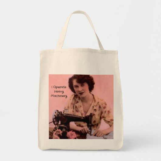  naaimachine die zware machines bedient tote bag