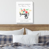 Naaimachine Dressmaker Zwart Wit Quote Canvas Afdruk (Insitu (Slaapkamer))