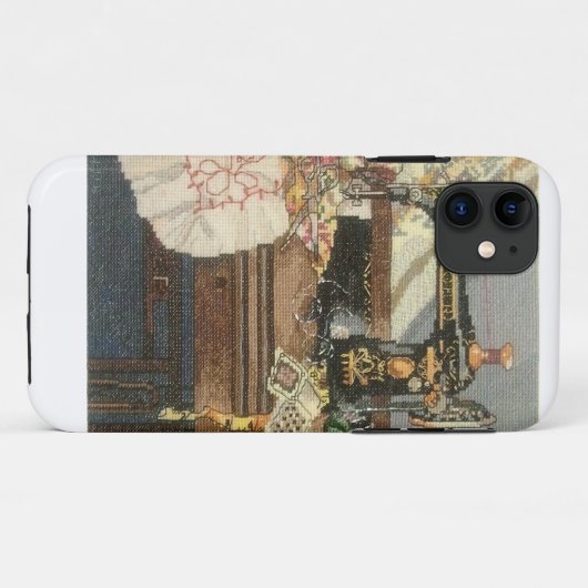 Naaimachine en drukker Case-Mate iPhone case (Achterkant (horizontaal))