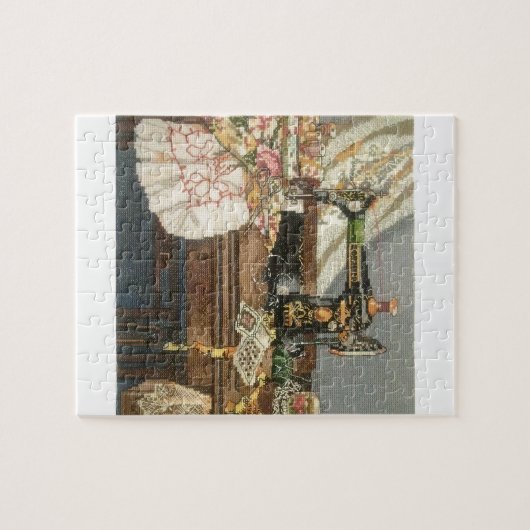 Naaimachine en drukker legpuzzel (Horizontaal)