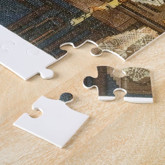 Naaimachine en drukker legpuzzel (Zijkant)