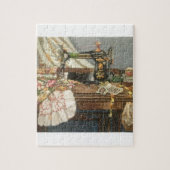 Naaimachine en drukker legpuzzel (Verticaal)