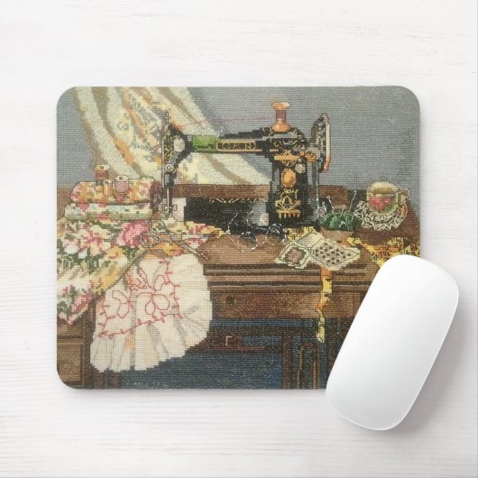 Naaimachine en drukker muismat (Met muis)