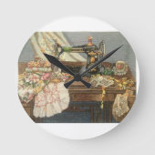 Naaimachine en drukker ronde klok (Voorkant)