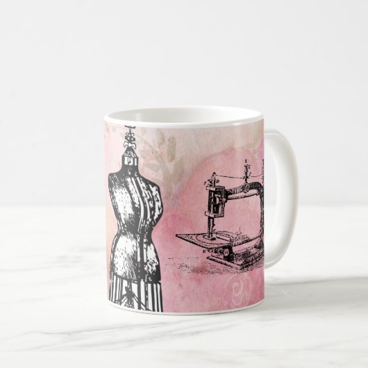  naaimachine en keukenbeker koffiemok (Voorkant rechts)