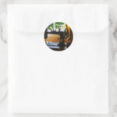 naaimachine en lamp ronde sticker (Tas)