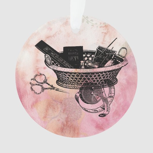 naaimachine en -notie, versiering ornament (voorkant)