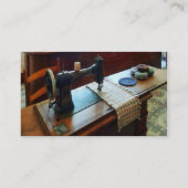 Naaimachine en speldenkussens visitekaartje (Achterkant)