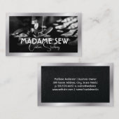 Naaimachine en stof visitekaartje (Voorkant / Achterkant)