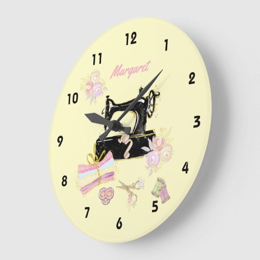 naaimachine en -verbinding grote klok (Hoek)