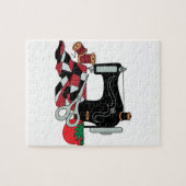 naaimachine en wattenstaafmachine legpuzzel (Horizontaal)