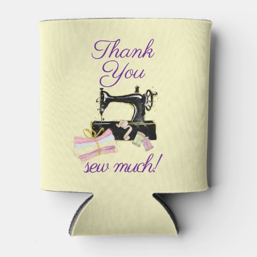 Naaimachine  Funny Hartelijk dank Blikjeskoeler (Voorkant)