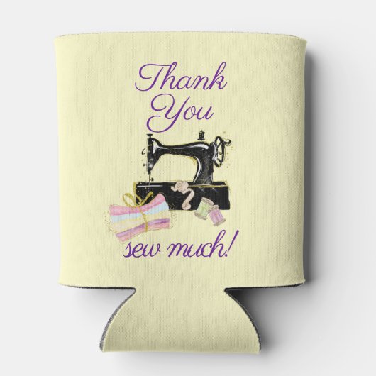 Naaimachine  Funny Hartelijk dank Blikjeskoeler (Achterkant)