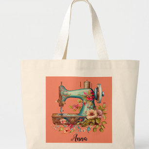 naaimachine grote tote bag