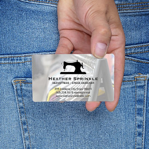 naaimachine   Hangen kleding Visitekaartje