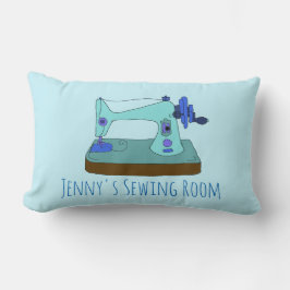  naaimachine. Ik hou van naaien Gepersonaliseerd Kussen