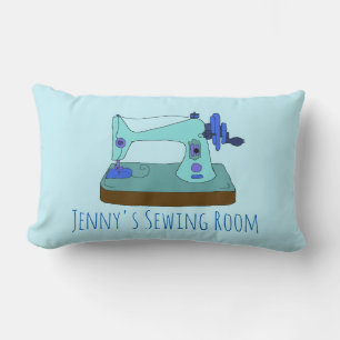 naaimachine. Ik hou van naaien Gepersonaliseerd Kussen