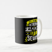 Naaimachine Ja, ik heb een pensioenplan I Koffiemok (Voorkant rechts)